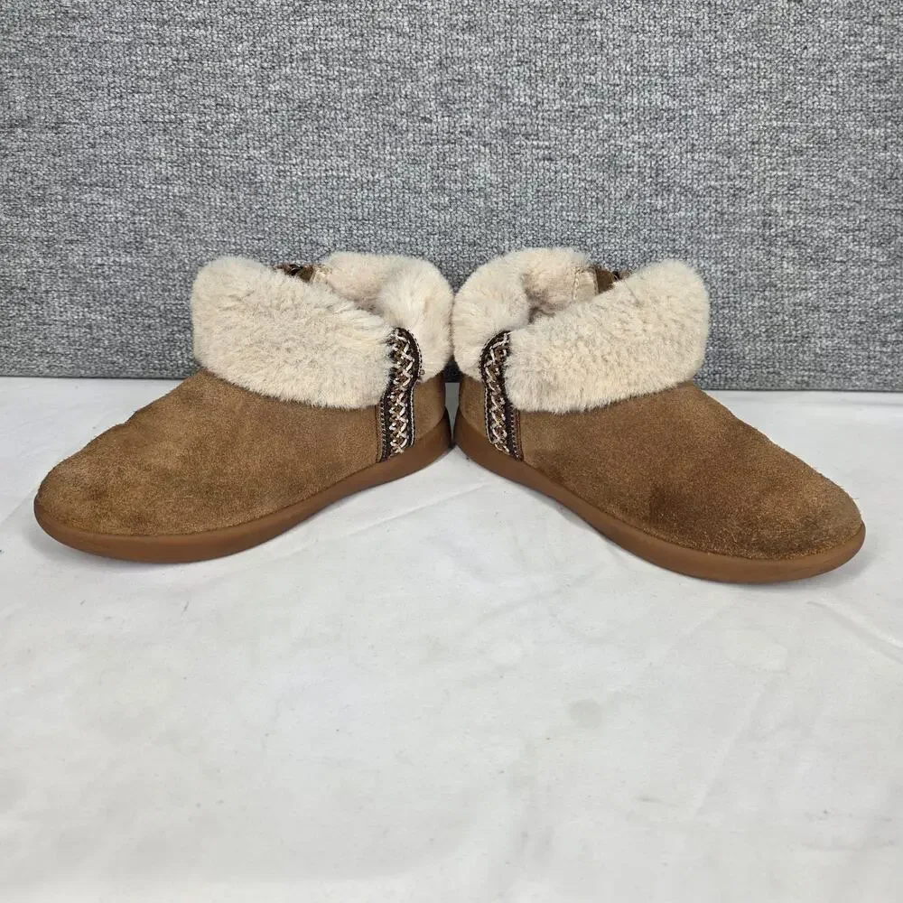 UGG® TODDLER DREAMEE TASMAN BRAID PLUSH ZIP-UP BOOTIES – KIDS SIZE 12